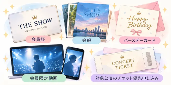櫻井翔ファンクラブ「THE SHOW」の主な会員特典